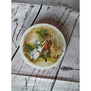 Vintage Jemima Puddleduck Tin Box with Duck and Fox Beatrix Potter Easter